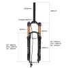 BOLANY 26/27.5/29 inch MTB Bicycle Magnesium Alloy Suspension Fork, Tapered Steerer and Straight Steerer Front Fork (Manual Lockout - Remote Lockout) view 2