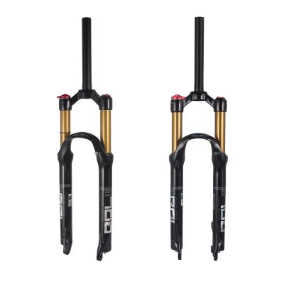 BOLANY 26/27.5/29 inch MTB Bicycle Magnesium Alloy Suspension Fork, Tapered and Straight Tube Front Fork (Manual Locking - Remote Locking) (29, Straight-Manual)