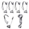 20 Pieces (10 Pairs) Stainless Steel Clip-on Earrings Converter Components with Post for Non-Pierced Ears DIY Earring - Turn Posts Into Clip-Ons view 1