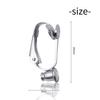 20 Pieces (10 Pairs) Stainless Steel Clip-on Earrings Converter Components with Post for Non-Pierced Ears DIY Earring - Turn Posts Into Clip-Ons view 2