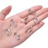 20 Pieces (10 Pairs) Stainless Steel Clip-on Earrings Converter Components with Post for Non-Pierced Ears DIY Earring - Turn Posts Into Clip-Ons view 3