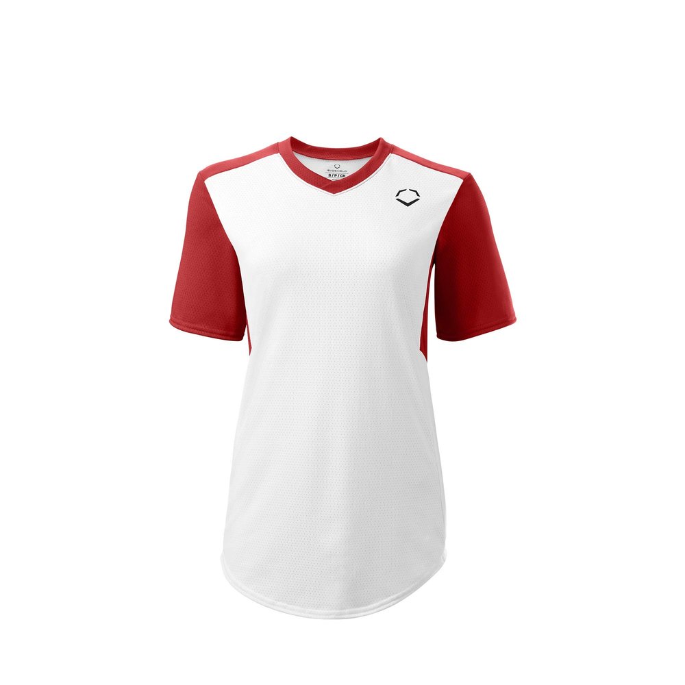 EvoShield Women's E810 V-Neck Pullover Jersey, Scarlet - Medium