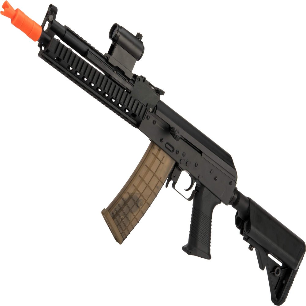 Evike Airsoft - Matrix Special Edition AK Tactical AEG Airsoft (Color: Black / 400 FPS)