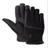 HORZE Women's Equestrian Winter Horse Riding Gloves with Adjustable Cuff and PU Leather Grip - Black - 9 view 1