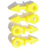 SHARROW Archery Compound Bow Stabilizers Set Rubber Bow Limbs Vibration Damper Stabilizer Silencers Damping Reduce Vibration (Yellow) view 2