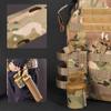 AOUTACC Tactical Molle Ammo Storage Pouch, Foldable Airsoft Belt Pouch Bag Case for Hunting Slingshot Balls Pellets Airsoft BBS Bag (OD) view 3