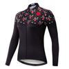 Cycling Jersey Long Sleeve Womens Mountain Bike Jersey Zip Shirts Road Bicycle Clothing Pro Team Sport Racing MTB Tops for Ladies Female Bouse Fall Autumn Breathable Black red Size M view 1