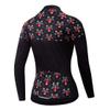 Cycling Jersey Long Sleeve Womens Mountain Bike Jersey Zip Shirts Road Bicycle Clothing Pro Team Sport Racing MTB Tops for Ladies Female Bouse Fall Autumn Breathable Black red Size M view 2