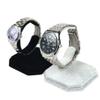 ARTSOTRE 2 Pack C-Type Velvet Wrist Watch Showcase Display Stand, Jewelry Bracelet Bangle Holder Organizer (Black) view 3