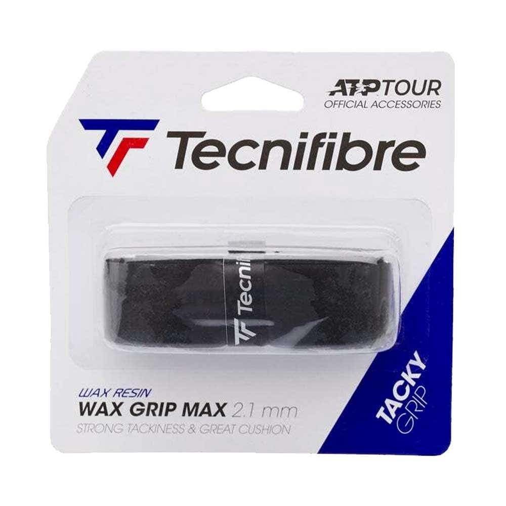 Tecnifibre Wax Max Unisex Adult Tennis Grip, Black, 2.1 mm