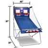 Pop-A-Shot - Dual Shot Sport | Arcade Basketball Game for Home | Paddle Scoring Hoop, 10 Game Modes, 4 Balls | Foldable for Easy Storage | Fun for All Players view 2