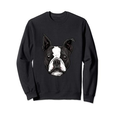 Boston Terrier Dog Shirt Cute Dog Breed Lover Men Women Sweatshirt