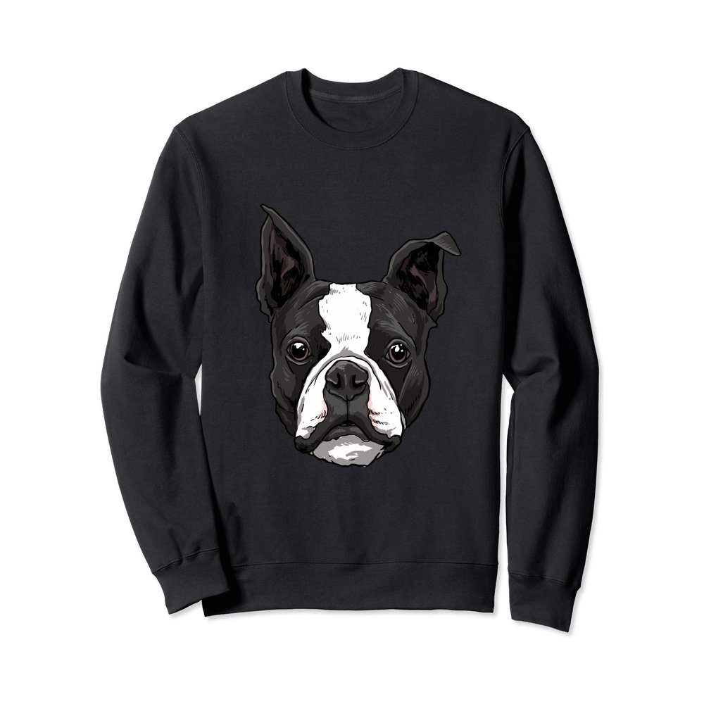 Boston Terrier Dog Shirt Cute Dog Breed Lover Men Women Sweatshirt