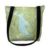 Betsy Drake TY794M 16 x 16 in. Newfound Lake New Hampshire Nautical Map Tote Bag - Medium view 1