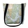 Betsy Drake TY11506M 16 x 16 in. St.Simons Sound Georgia Nautical Map Tote Bag - Medium Black view 1