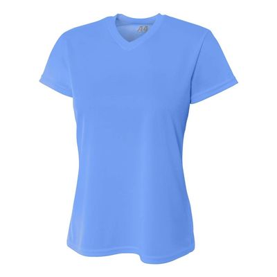 A4 Sportswear Ladies Medium Electric Blue Birdseye Mesh Tee