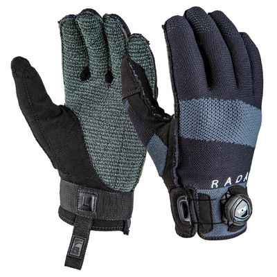 Radar Engineer BOA Inside-Out Waterski Glove - Black/Grey - XXL