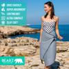 BEARZ Quick Dry Travel Towel - Microfiber Backpacking Towel, Ideal for Hiking, Gym, Camp (Includes Bonus Face Cloth) Space Gray view 3