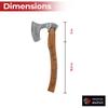 MedievalDepot Guiscard Hand Forged Bearded Damascus Axe - Overall 17" - Damascus Steel Blade - Comabat, Outdoor & Collector view 2