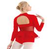 ACSUSS Women Girls Turtleneck Tank Bermuda Short Yoga Biketard Bodysuit Jumpsuit Red Medium view 2