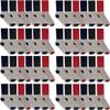 60 Pairs Of Yacht & Smith Mens Cotton Thermal Crew Socks, Cold Weather Boot Sock Bulk view 1