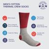 60 Pairs Of Yacht & Smith Mens Cotton Thermal Crew Socks, Cold Weather Boot Sock Bulk view 4
