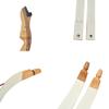 48/54 Inch Takedown Recurve Bow and Arrow Set for Youth 12-20 Lbs Traditional Wood Bow Target Practice Longbow Right Handed with 6 Pcs Fiberglass Arrows (only Bow, 14 lbs) view 4