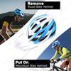 Basecamp Bike Helmet for Men Women with LED Safety Light Removable Sun Visor Lightweight Bicycle Helmet Adjustable Breathable Mountain & Road Cycling Helmets for Adult (BC-10) view 3