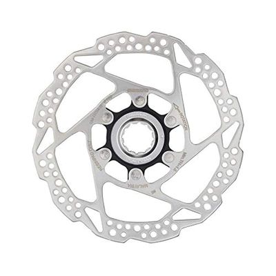 SHIMANO Disc 180 mm C.Lock Rt54 Single Resin Cycling Unisex Adult, Multi-Coloured (Silver/Black)