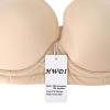 HWDI 34H Strapless Multiway Convertible Bras Underwired Clear Straps Bra for Women Plus Size Beige view 3