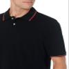 Amazon Essentials Men's Regular-Fit Cotton Pique Polo Shirt (Available in Big & Tall), Black Red White Thin Stripe, Large view 4