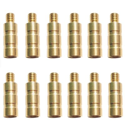 12pcs Archery Brass Arrow Weight 25/50/100 Grains Screw Point Copper Insert Archery Hunting Accessory (50Grains)