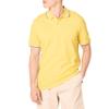 Amazon Essentials Men's Yellow Thin Stripe Polo Shirts Short Sleeve, Slim-Fit Cotton Pique, X-Small view 1