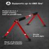 WITHGEAR Folding Push Up Bar Swan Red | Portable Outdoor Bar & Home Workout Equipment | Duralumin Metal Dip Bar & Pushup Handles | Dip Bars for Strength Training | Lightweight Metal Bar view 4