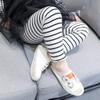 XYSSWW Girls Pants 2019 Autumn Children's Clothing Elastic Baby Striped Leggings Long Pants Girls Leggings (White, 5T) view 2