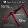 WITHGEAR Folding Push Up Bar Hawk Red | Portable Outdoor Bar & Home Workout Equipment | Duralumin Metal Dip Bar & Pushup Handles | Dip Bars for Strength Training | Lightweight Metal Bar view 3