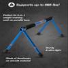 WITHGEAR Folding Push Up Bar Swan Blue | Portable & Lightweight Sturdy Duralumin Metal Pushup Bar Stand w/Carry Bag | Home Workout Equipment Push Up Bars for Men and Women | Push Up Handles for Floor view 4