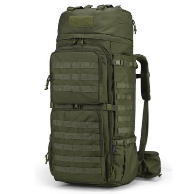 Mardingtop 75L Molle Hiking Internal Frame Backpacks with Rain Cover for Camping,Backpacking,Travelling(Army Green)