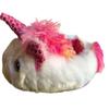 Girls Unicorn Bedroom Slipper Rainbow Slide on Shoe Sequins (5/6) view 1