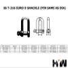 T-316 Stainless Steel D Shackle Marine Grade 5/32" 5/8" 1" Same Size Pin (5/8"(16mm)) view 3