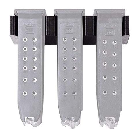 Magazine Mount Compatible with Glock 17 19 26 31 32 33 34 Pistol Mag Wall Display & Storage Rack 1 Mount Holds 3 Mags