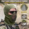 AOUTACC Balaclava Airsoft Mesh Mask,Style Full Face Protection Hood for Cs War Game, BB Gun,Hunting,Paintball (OD) view 2