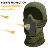 AOUTACC Balaclava Airsoft Mesh Mask,Style Full Face Protection Hood for Cs War Game, BB Gun,Hunting,Paintball (OD) view 3