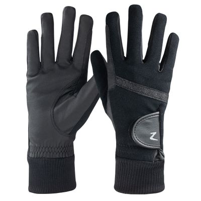 HORZE Womens Winter Gloves - Cuff - Black - 9