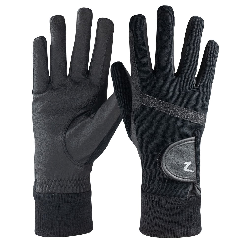 HORZE Womens Winter Gloves - Cuff - Black - 9