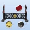 Eforlife Padded Sword Stand Display Velvet Protect Sword Rack Katana Genji Japanese Samurai Blade Gladius Templar Medieval Sword Stand Holder - Dragon (2-Tier) view 2