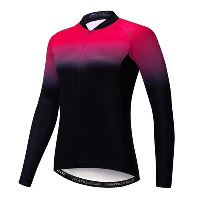 Cycling Jersey Long Sleeve Womens Mountain Bike Jersey Zip Shirts Road Bicycle Clothing Pro Team Sport Racing MTB Tops for Ladies Female Bouse Fall Autumn Breathable Black Size XXXL