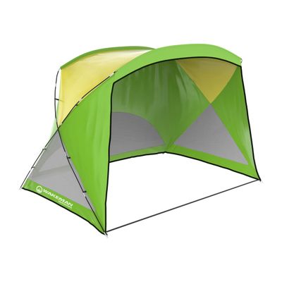 Beach Tent Sun Shelter - Sport Umbrella - UV Protection and Water-Resistant with Carry Bag  Shade Canopy for Families by Wakeman Outdoors (Green)