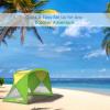 Beach Tent Sun Shelter - Sport Umbrella - UV Protection and Water-Resistant with Carry Bag  Shade Canopy for Families by Wakeman Outdoors (Green) view 3