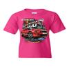 Ford Mustang 2014 Shelby GT500 Cobra Youth T-Shirt American Muscle Car Kids Tee Hot Pink Small view 1